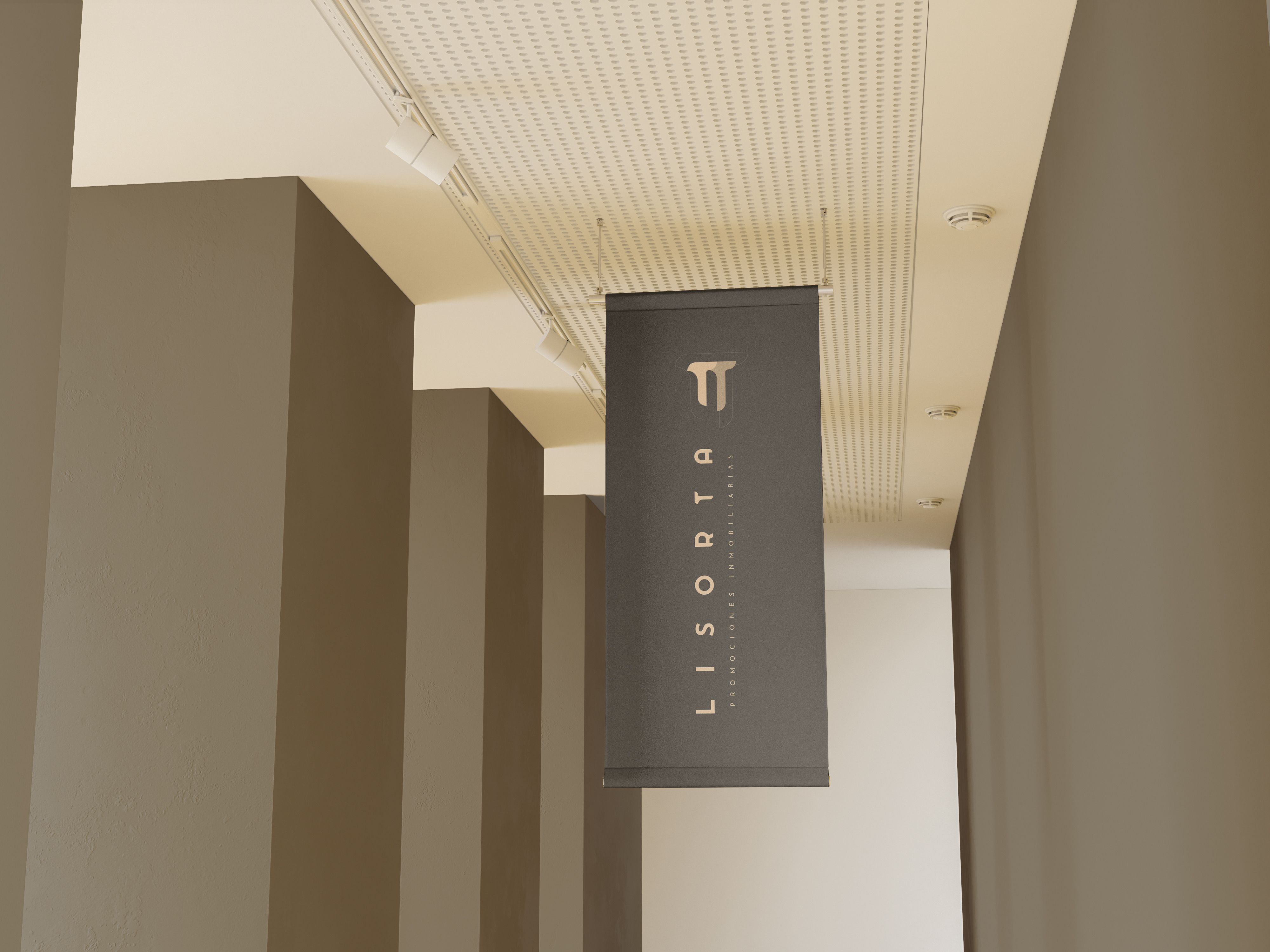 Hanging Flag Mockup
